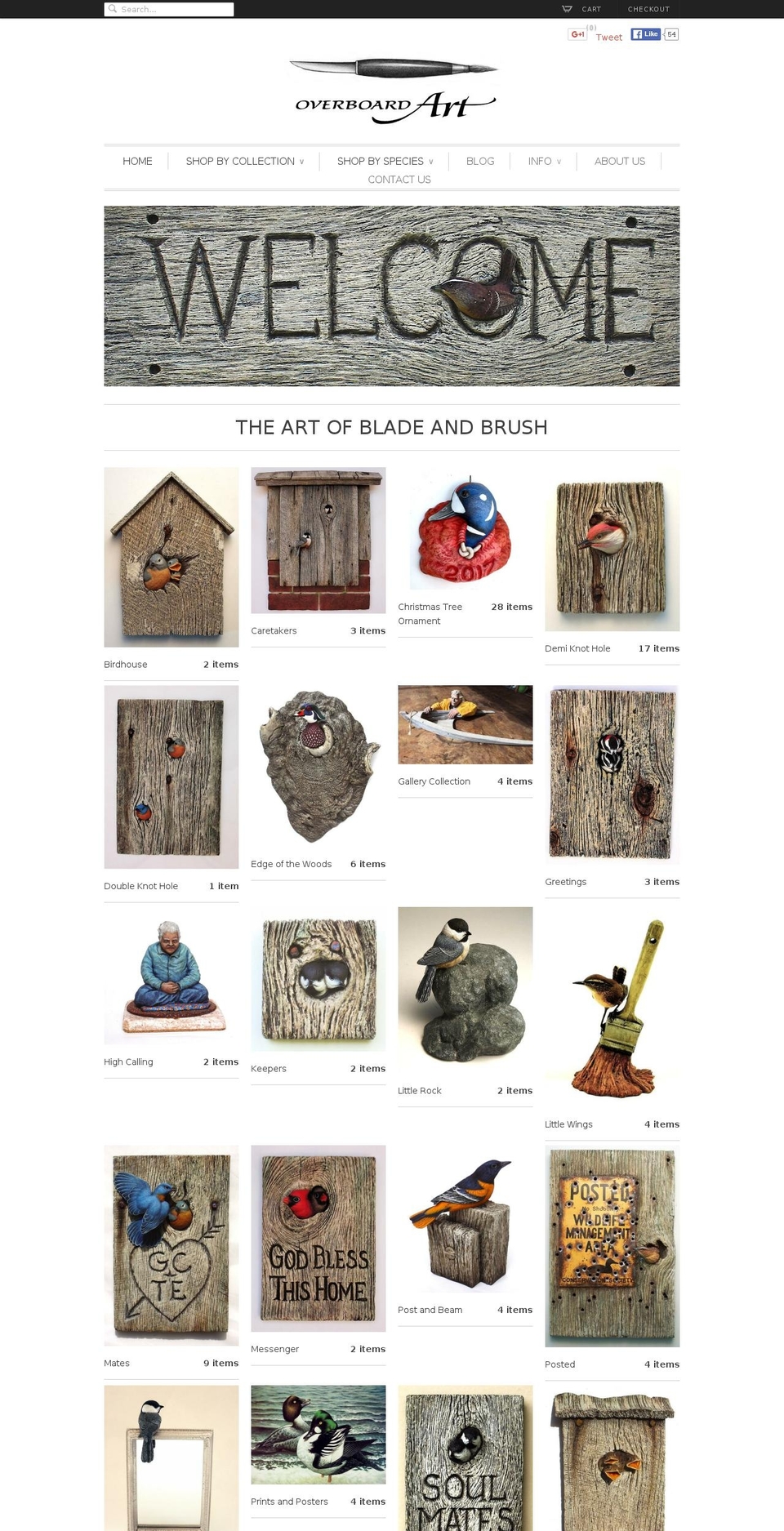 overboardart.com shopify website screenshot