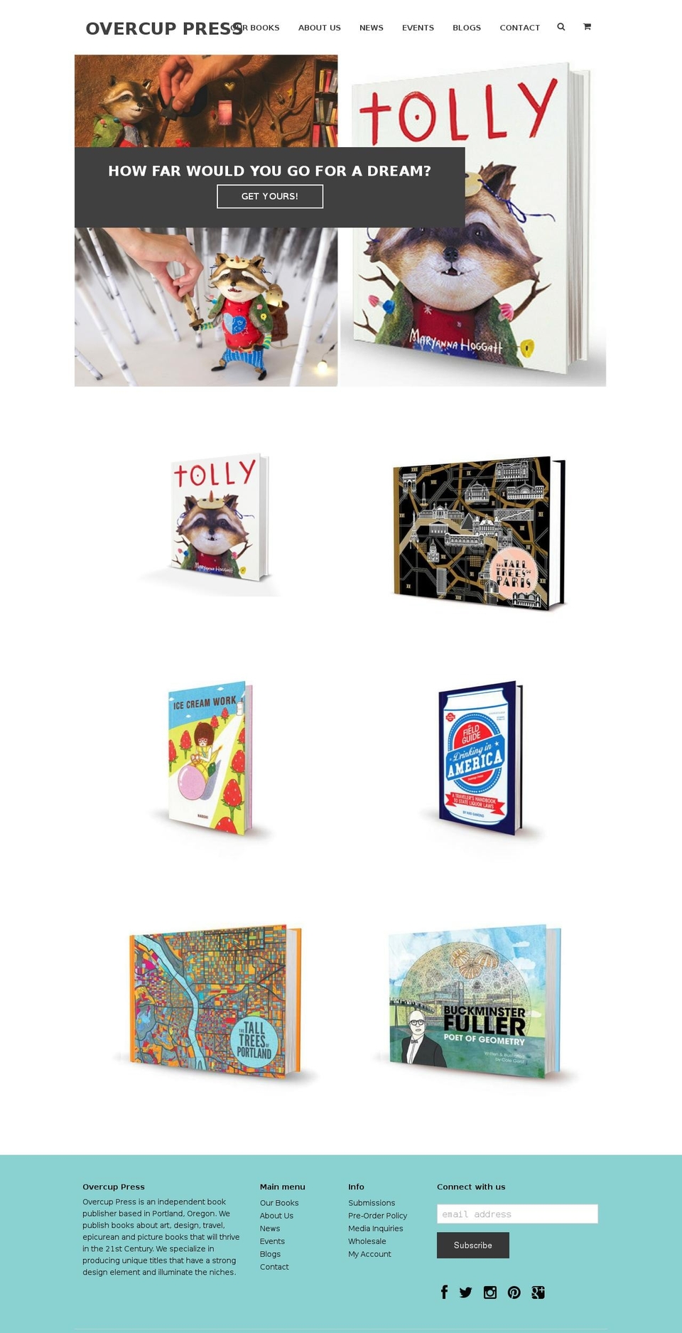 overcupbooks.com shopify website screenshot