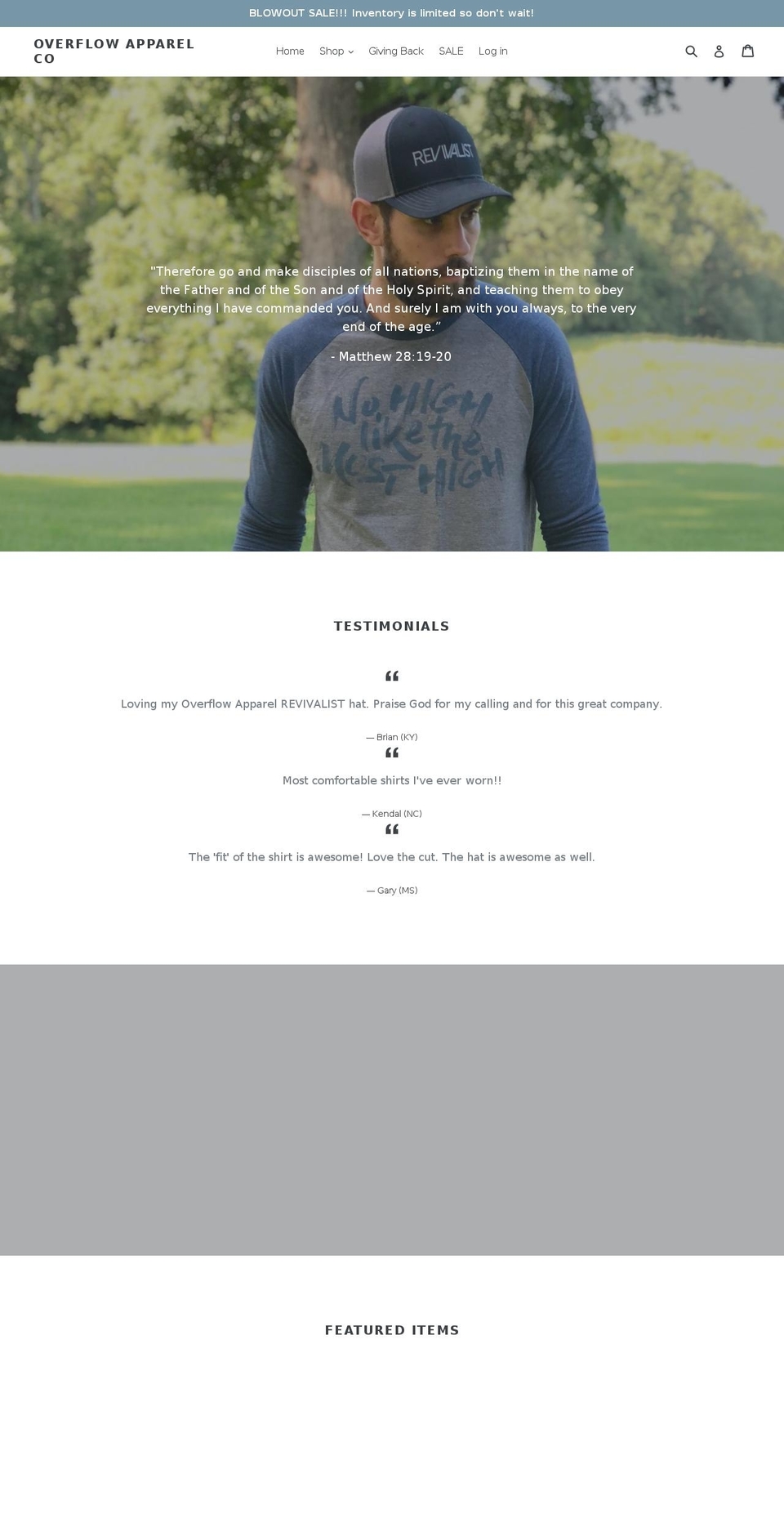 overflowapparel.com — Shopify storefront screenshot