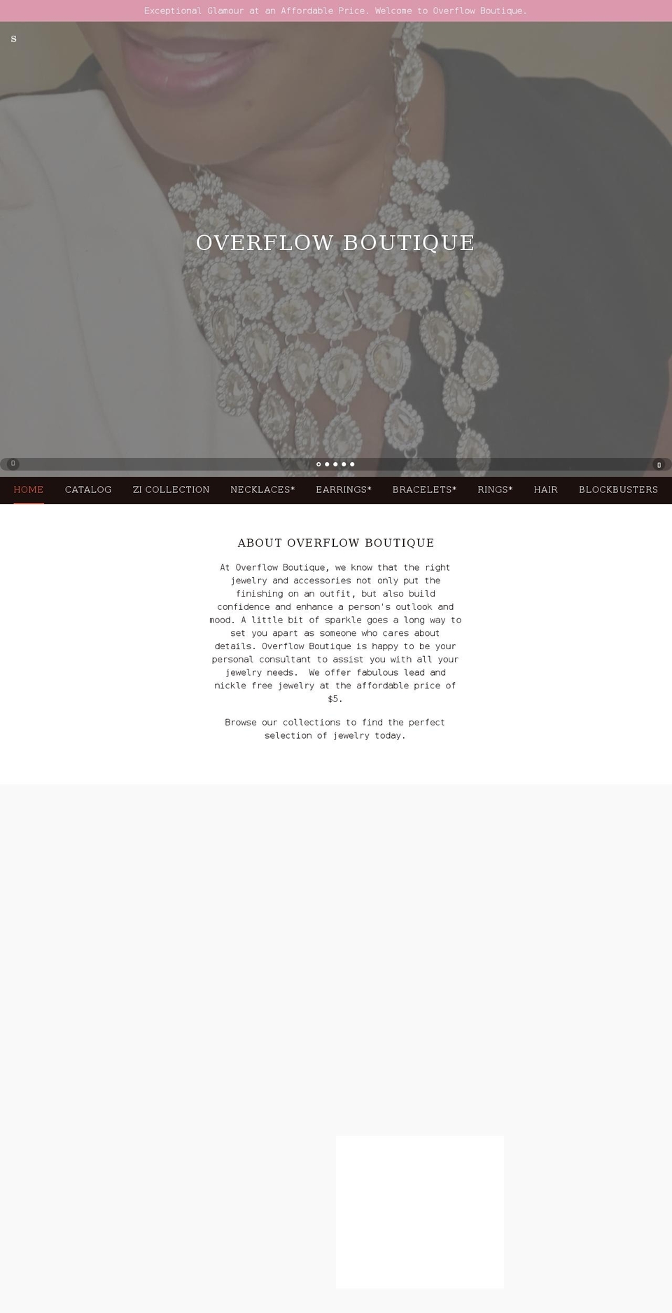 overflowboutique.com shopify website screenshot