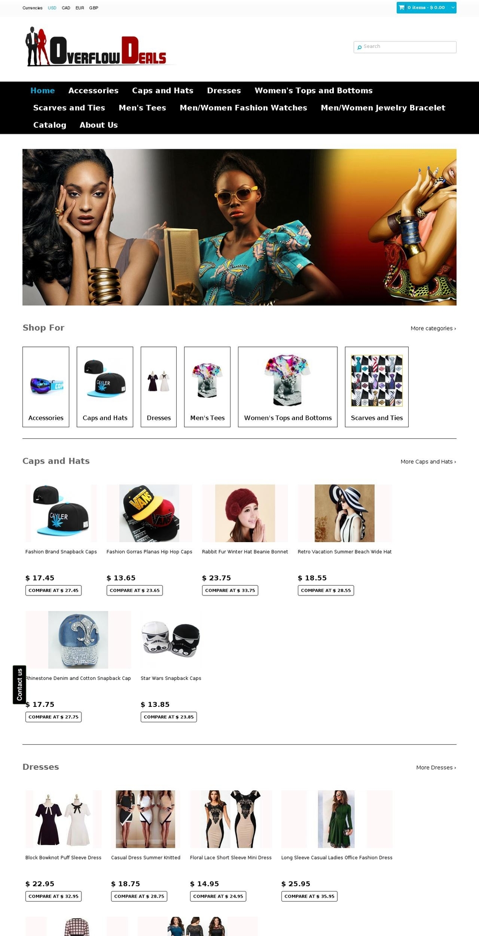 extreme-theme-updated Shopify theme site example overflowdeals.com