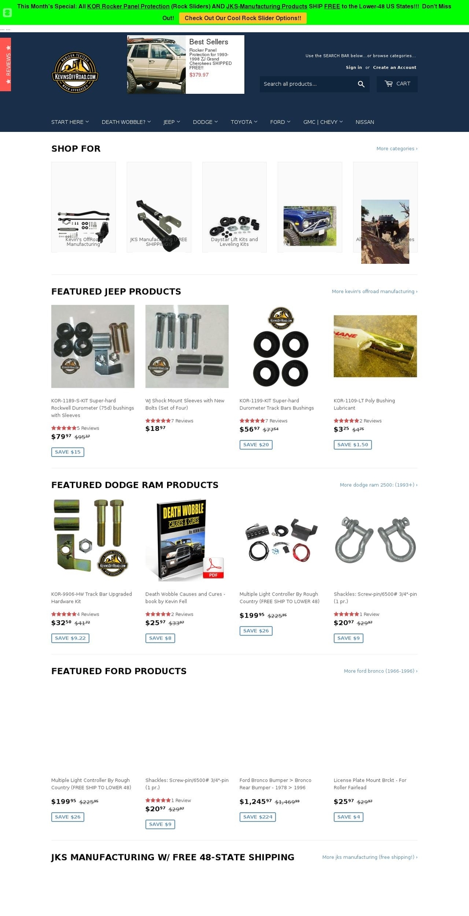 overland-ready.com shopify website screenshot
