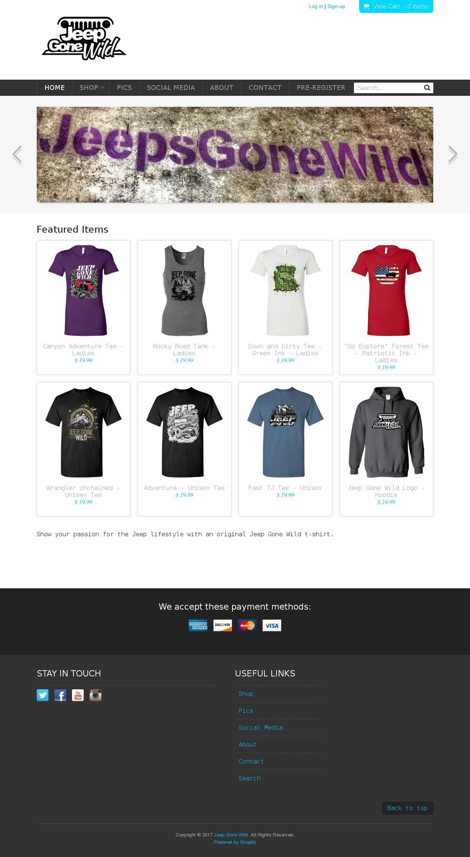 Fresh Shopify theme site example overlandeverything.com