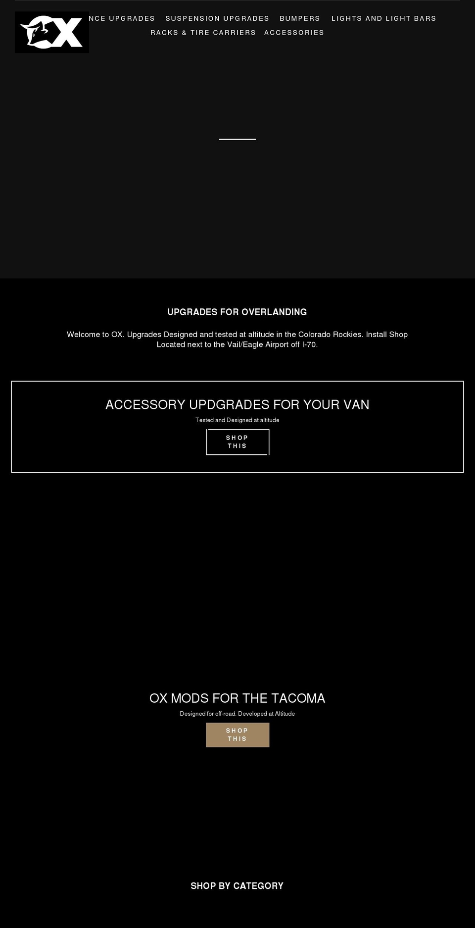 overlandxtreme.com shopify website screenshot