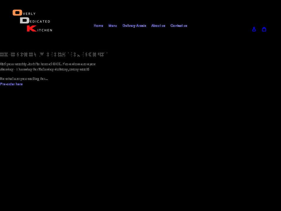 overlydedicatedkitchen.co.uk shopify website screenshot