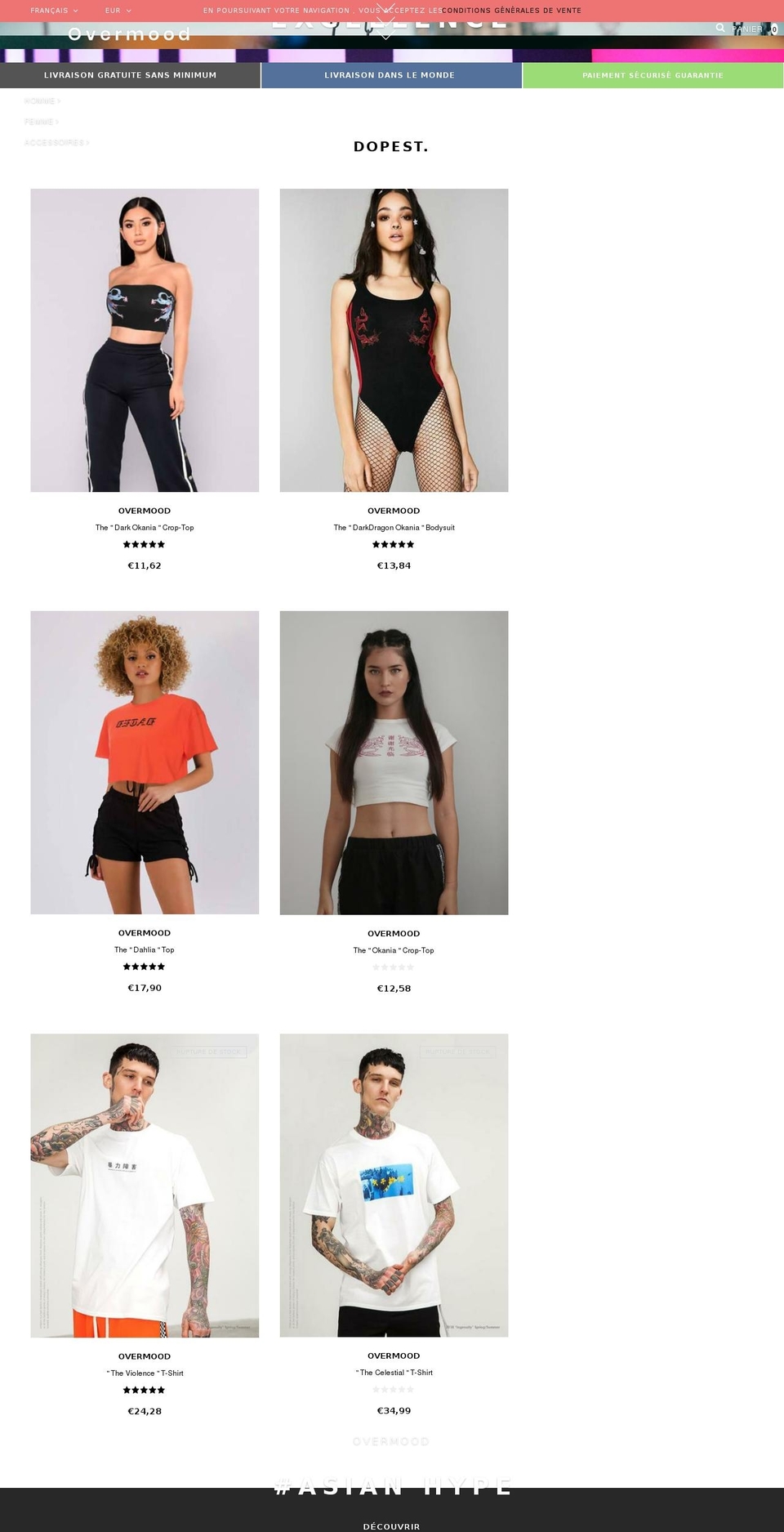 overmood.com — Shopify storefront screenshot