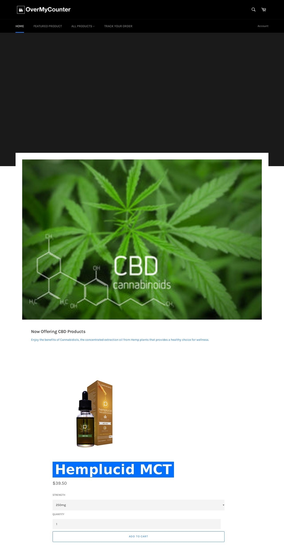 overmycounter.com shopify website screenshot