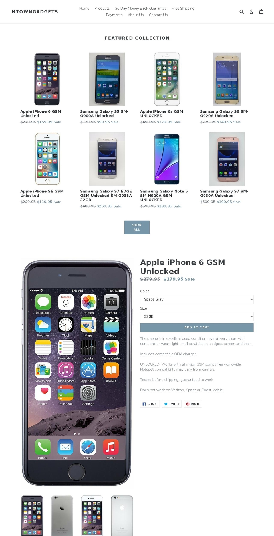 overnightphone.com — Shopify storefront screenshot