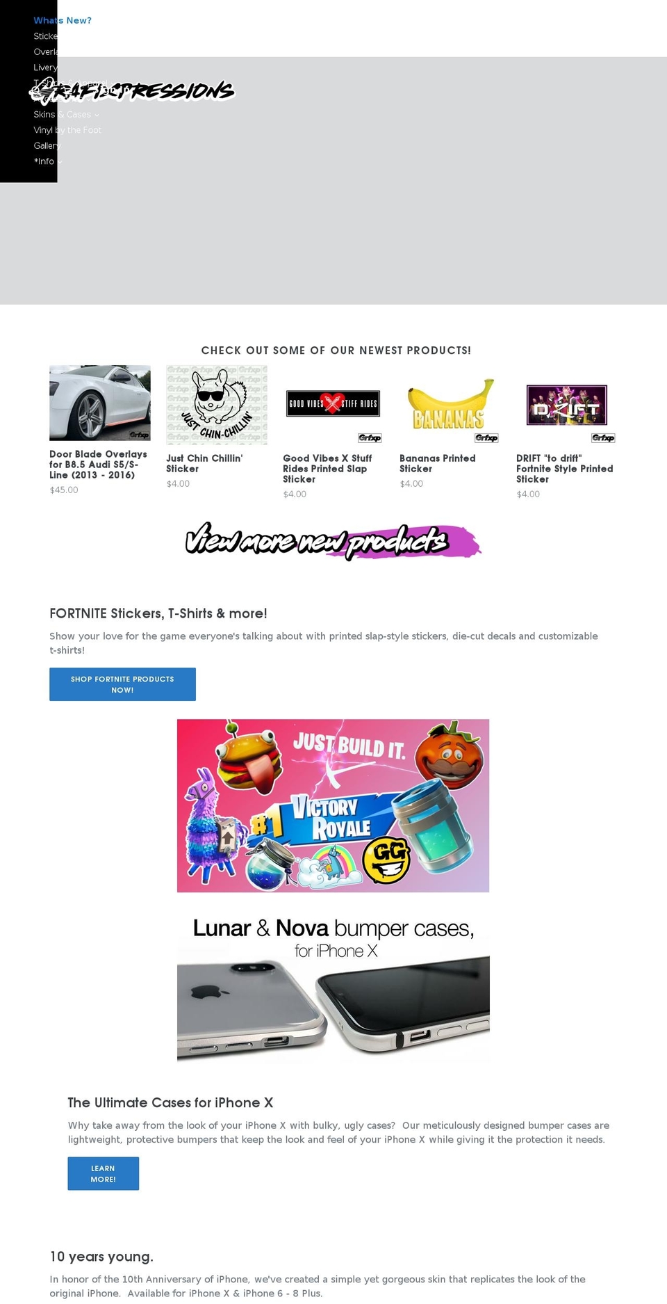 Grfxp PROD Shopify theme site example overnightstickersfromjapan.com