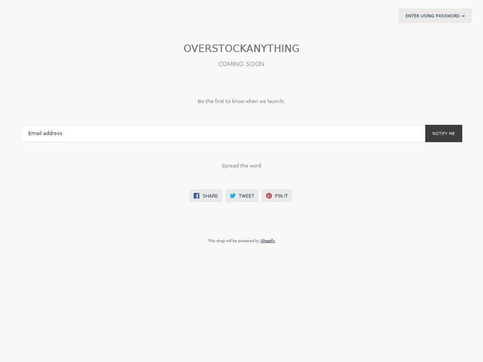 overstockanything.com — Shopify storefront screenshot