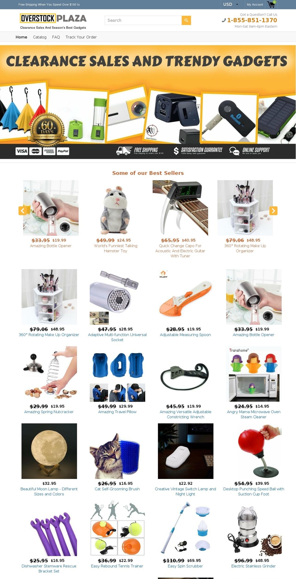 overstockplaza.com — Shopify storefront screenshot
