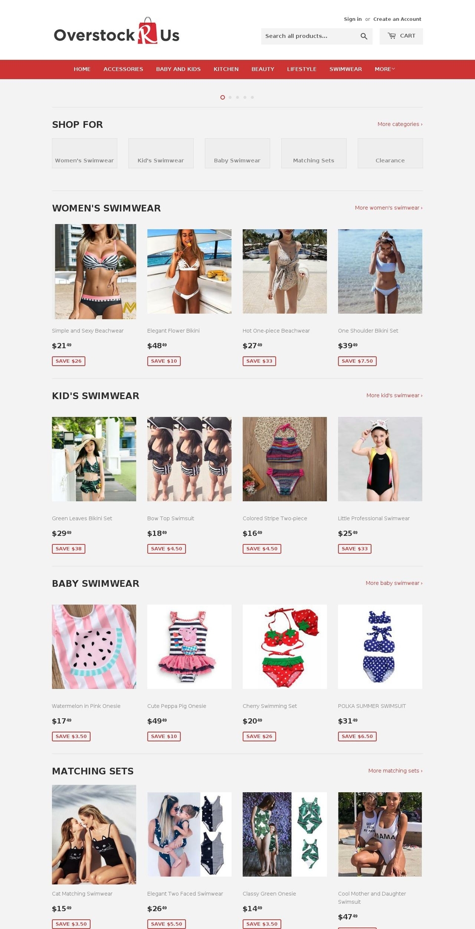 overstockrus.com — Shopify storefront screenshot