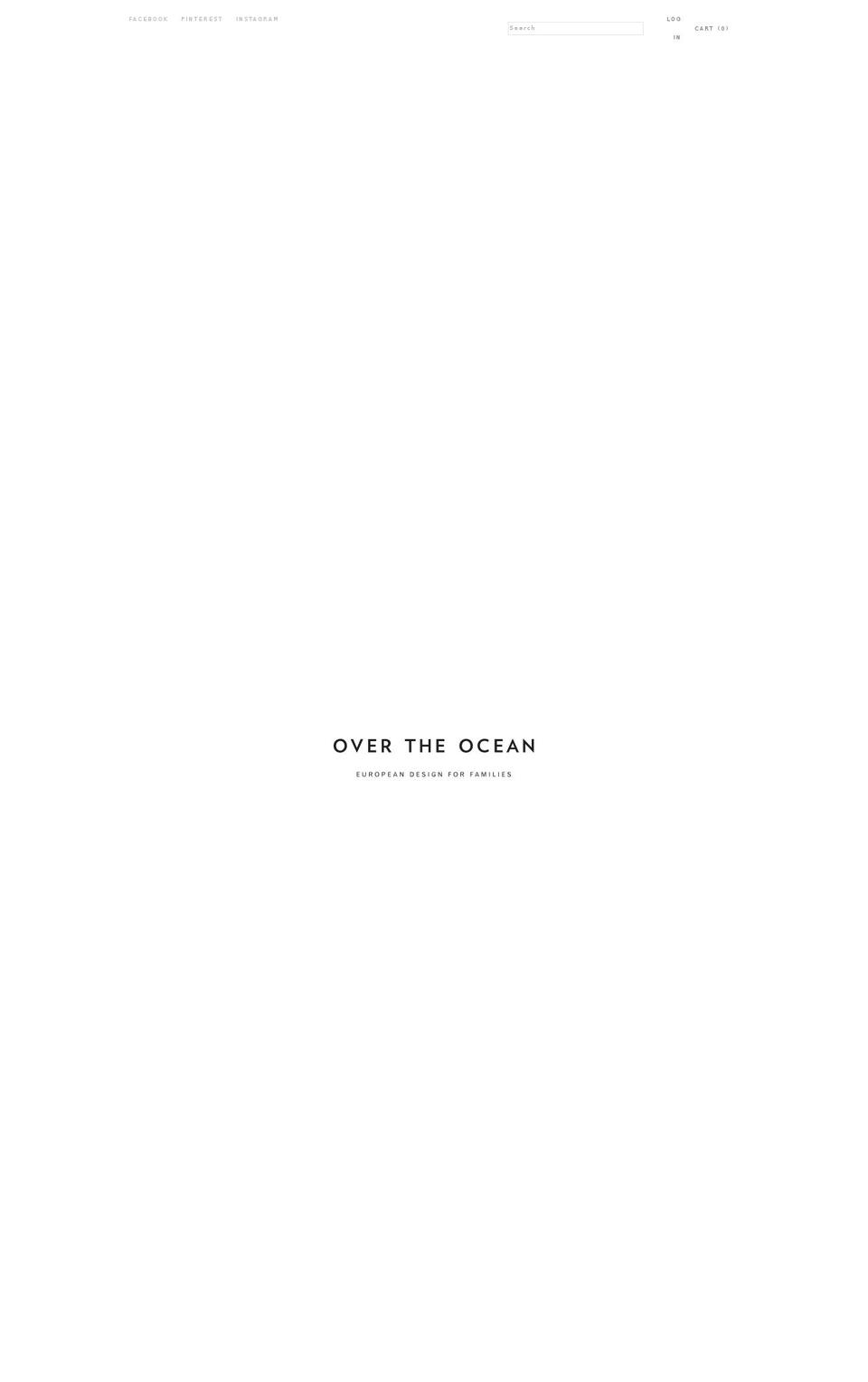 overtheocean.com shopify website screenshot