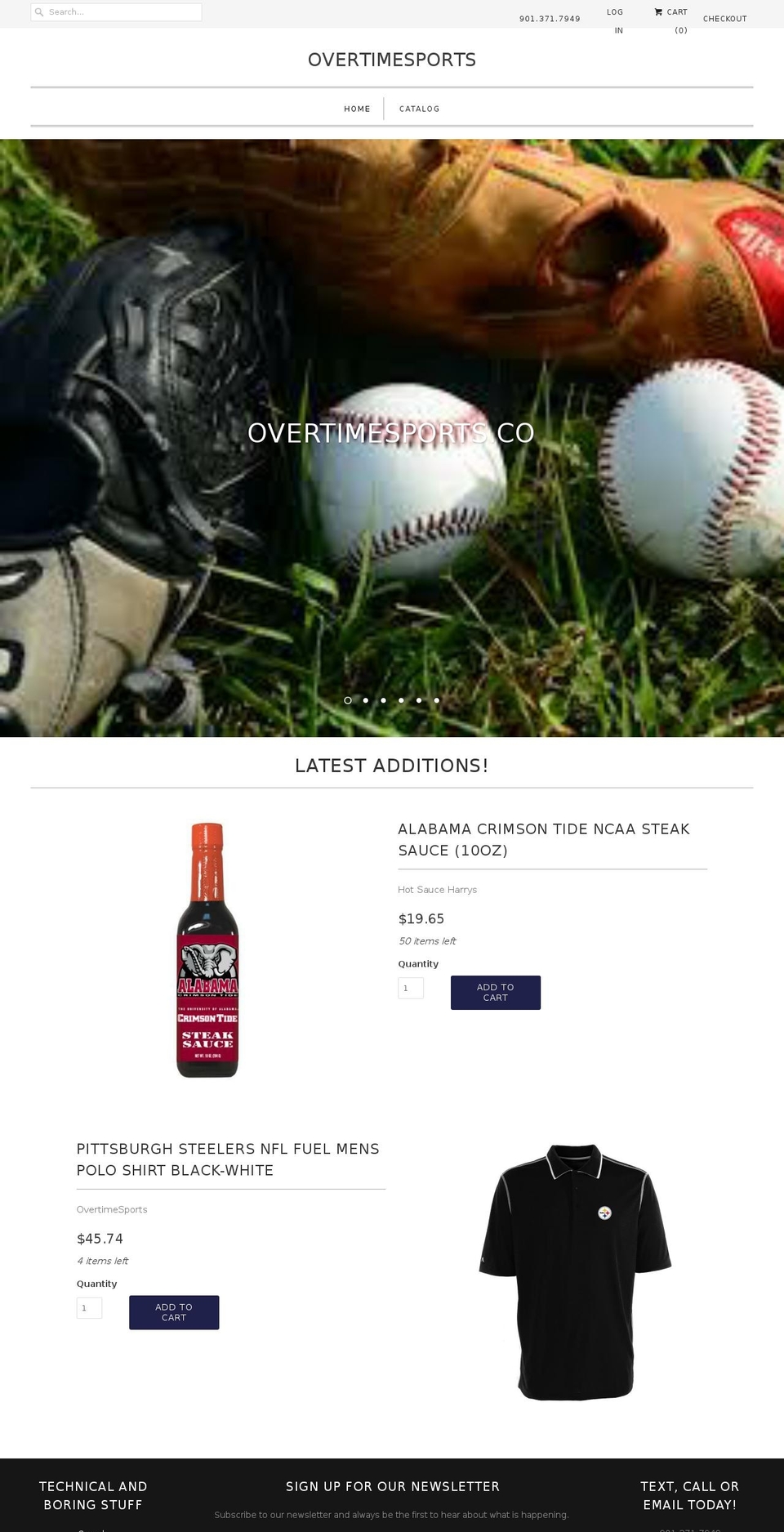 overtimesports.co shopify website screenshot