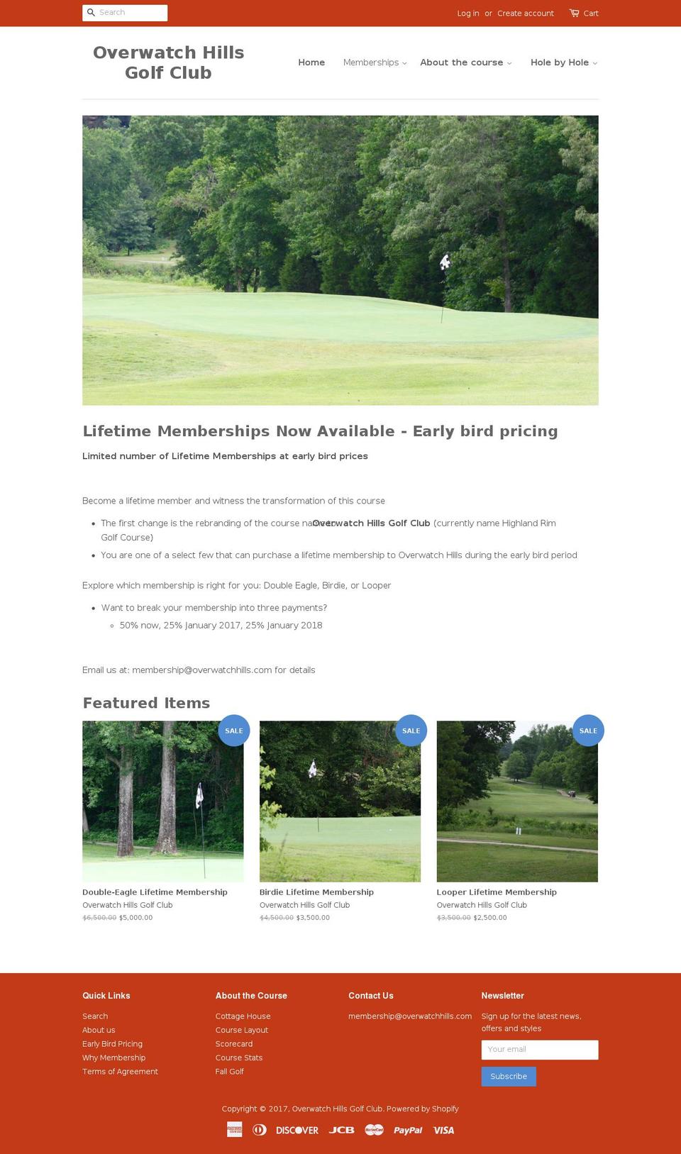 overwatchhills.com shopify website screenshot