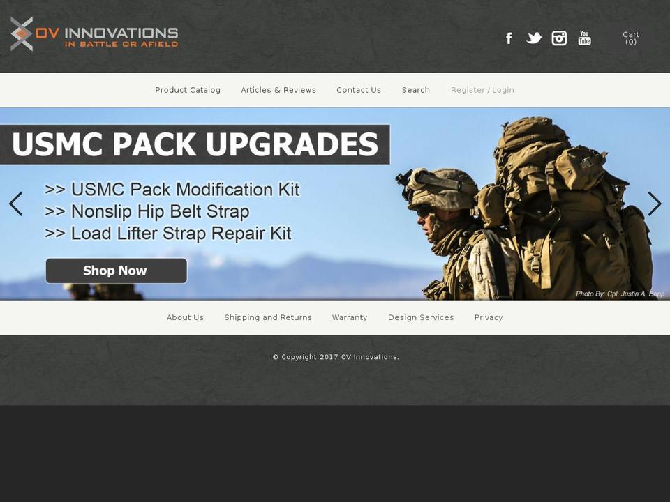 ovinnovations.com shopify website screenshot