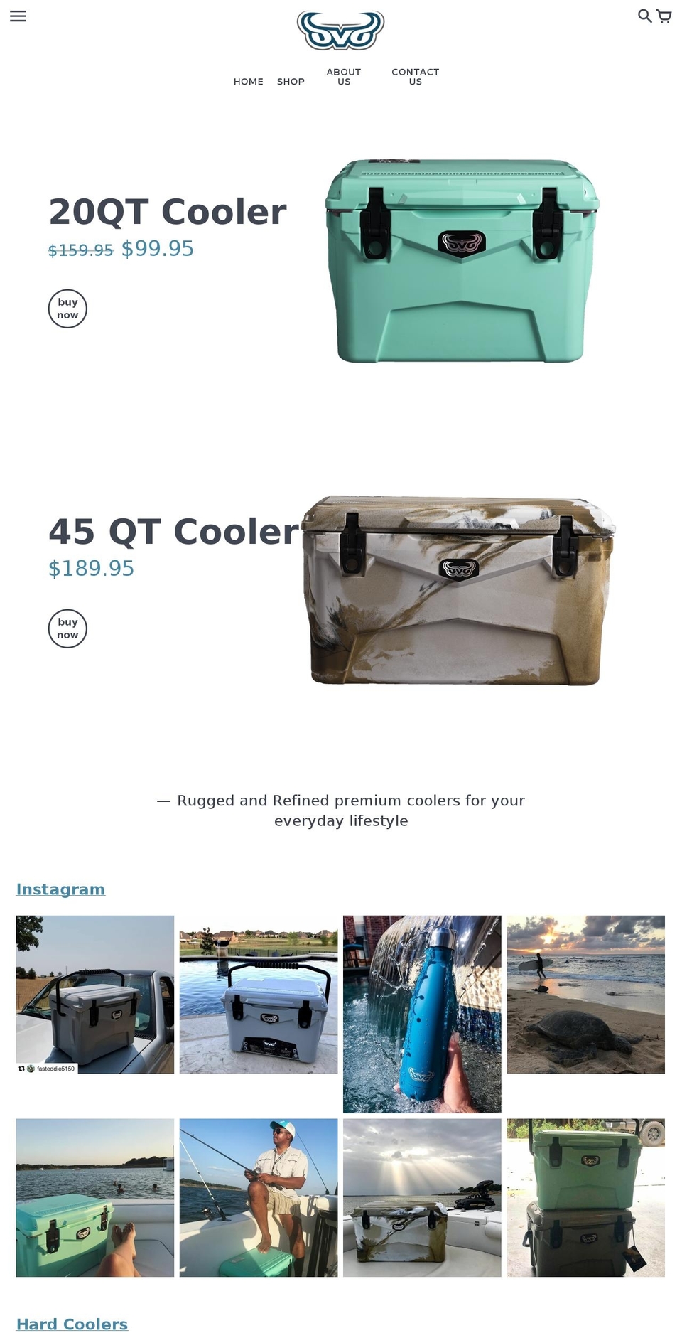 ovocoolers.com — Shopify storefront screenshot