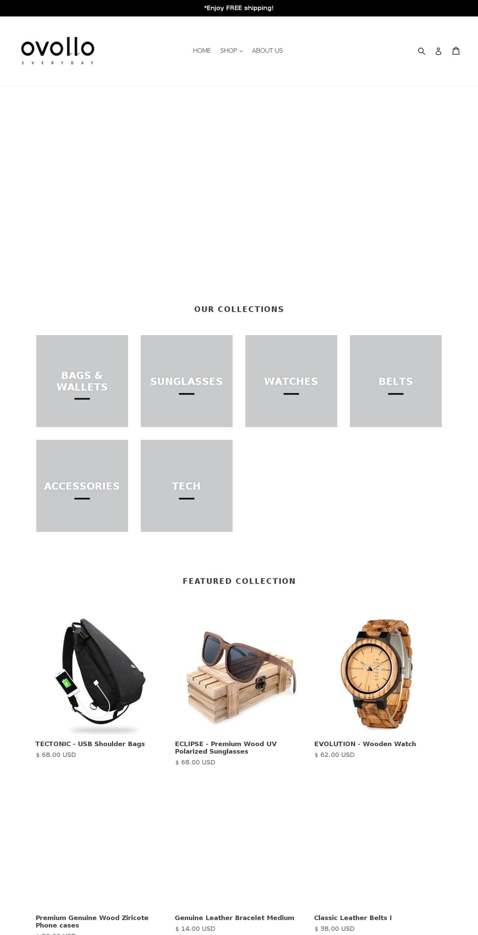 ovollo.com shopify website screenshot