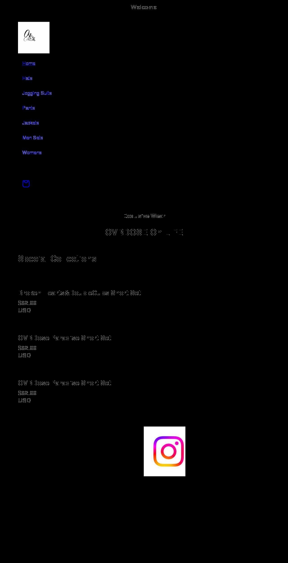 ovrdose.com shopify website screenshot