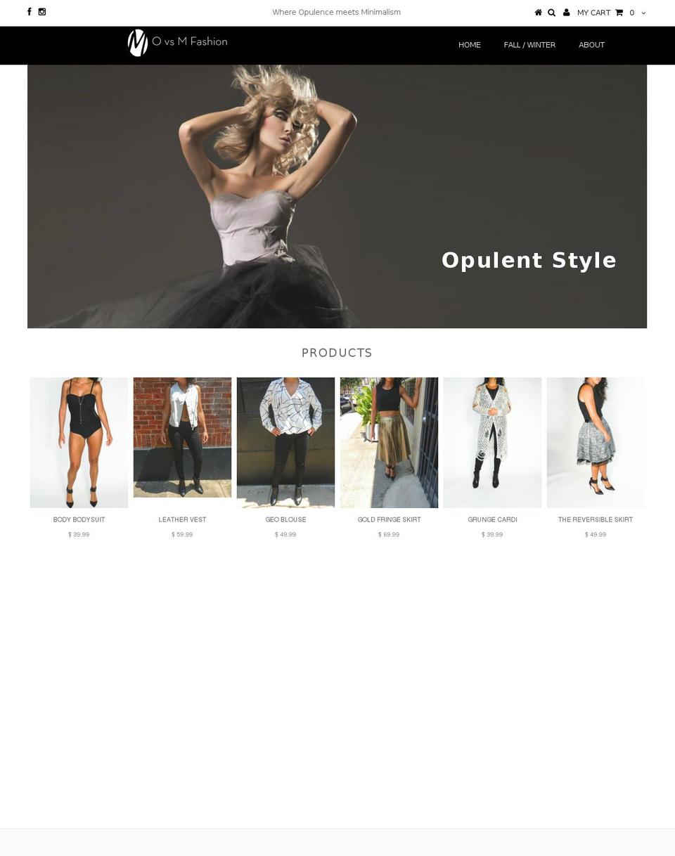 ovsmfashion.net shopify website screenshot