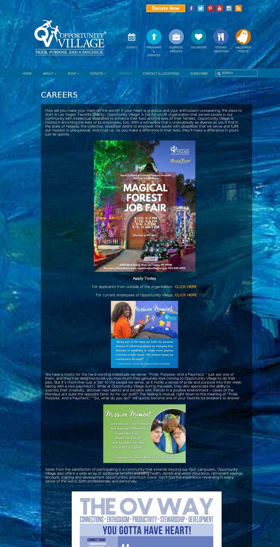 ovway.org shopify website screenshot