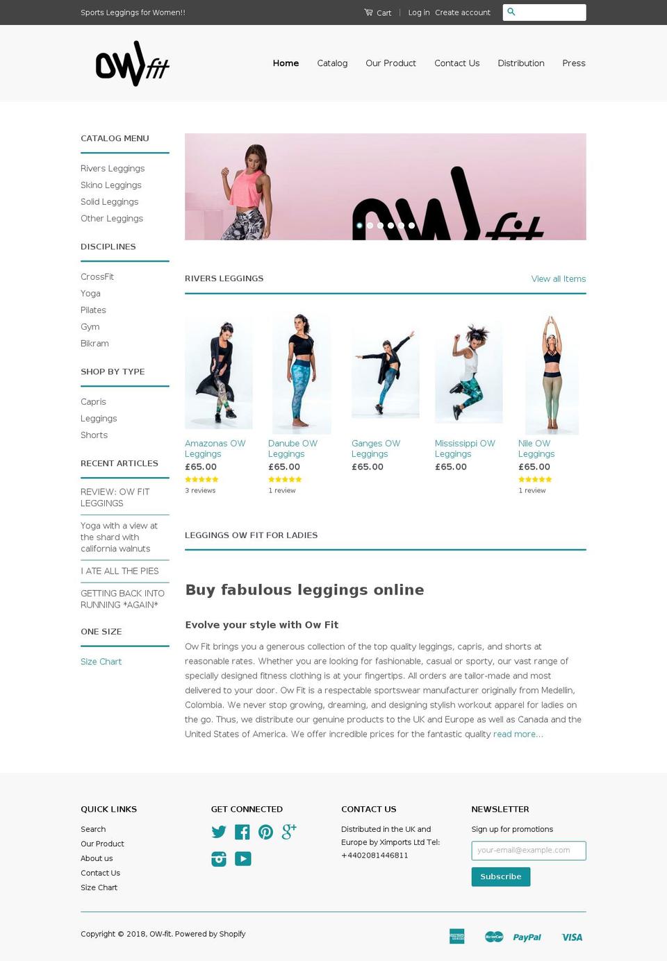ow-fit.com — Shopify storefront screenshot