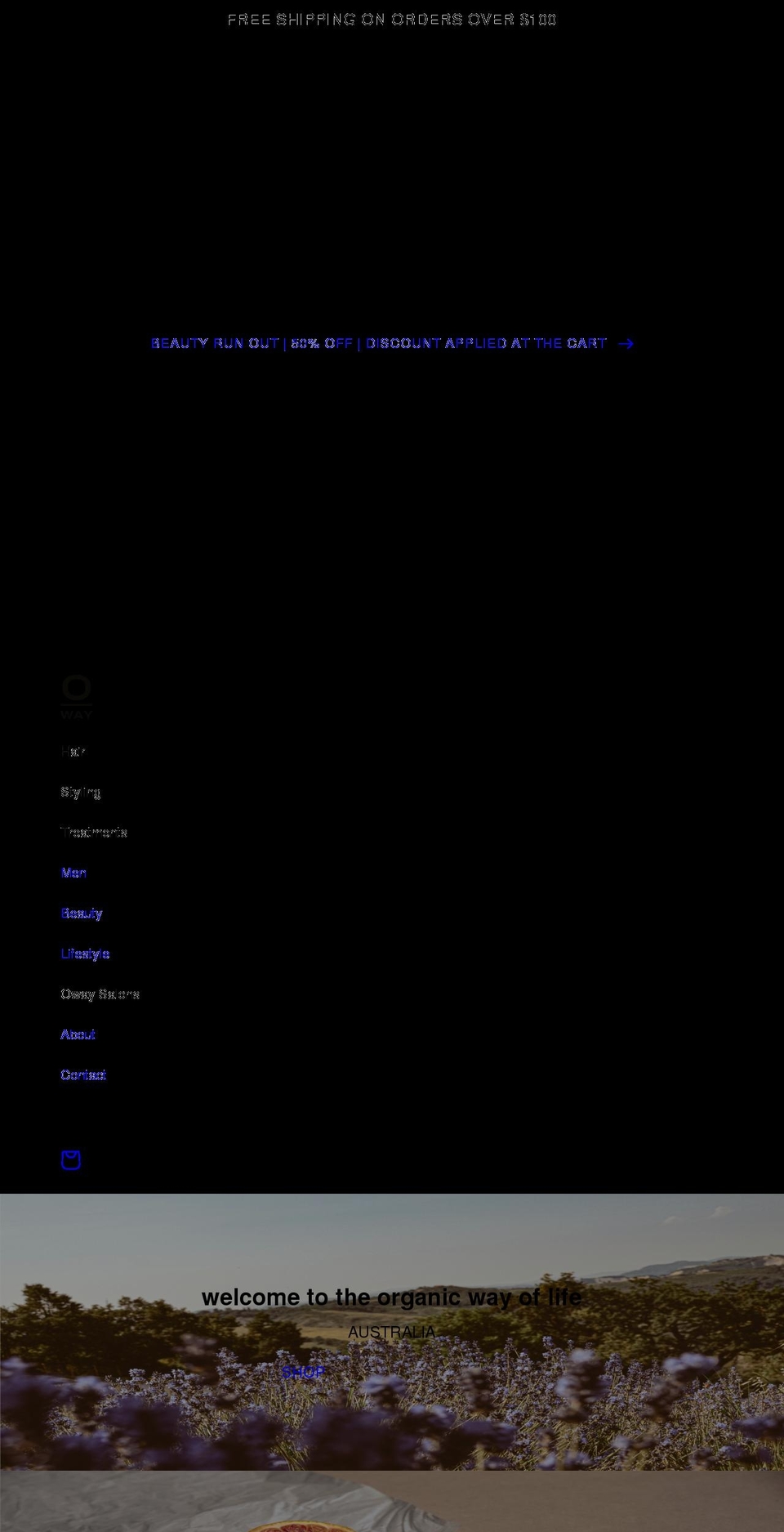 oway.com.au shopify website screenshot