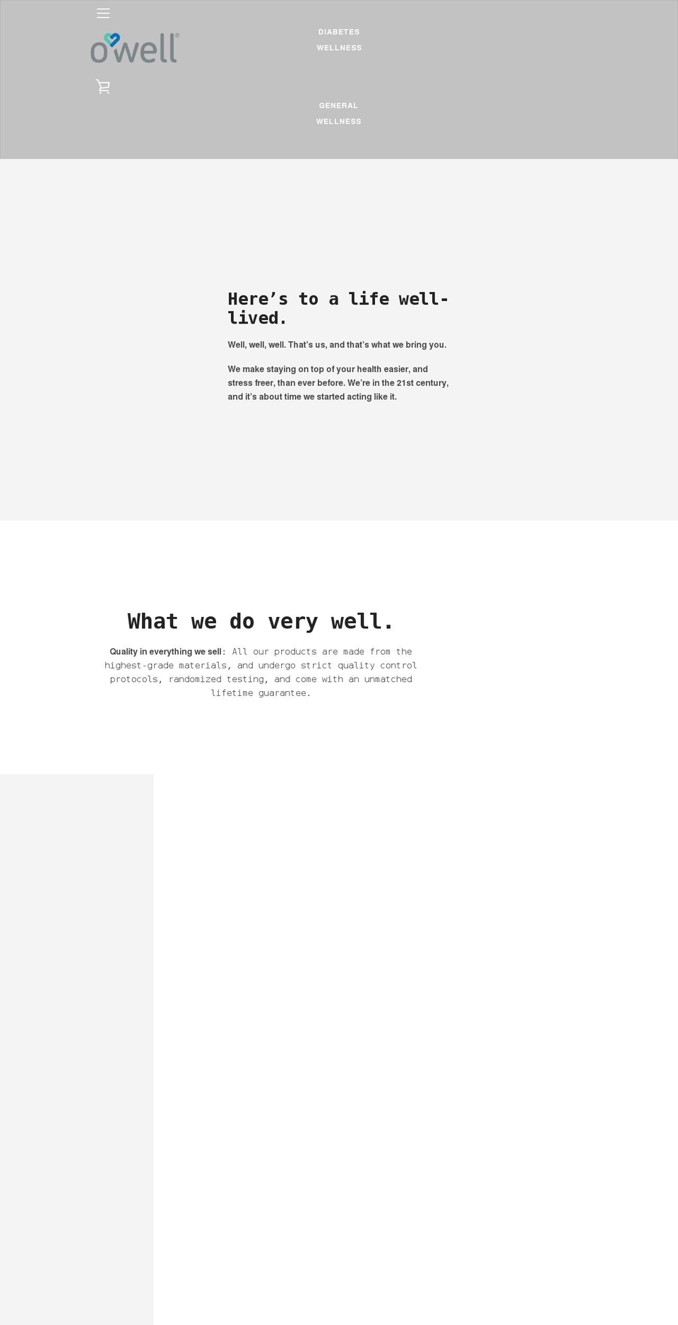 owell.com shopify website screenshot