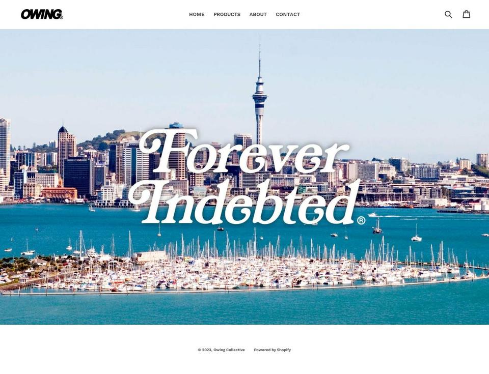 owingcollective.com shopify website screenshot