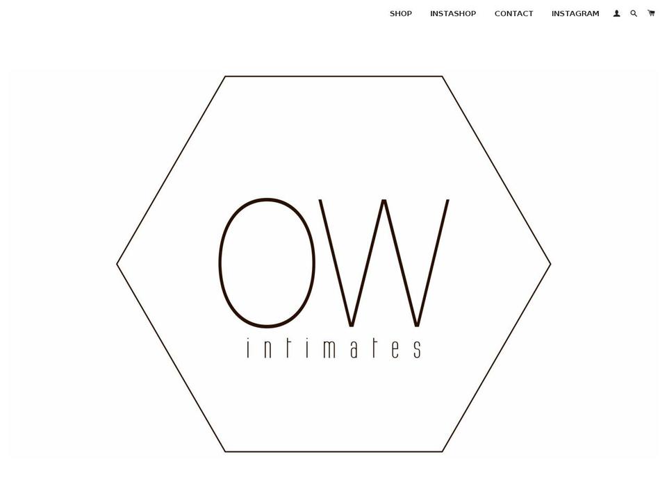 owintimates.com shopify website screenshot