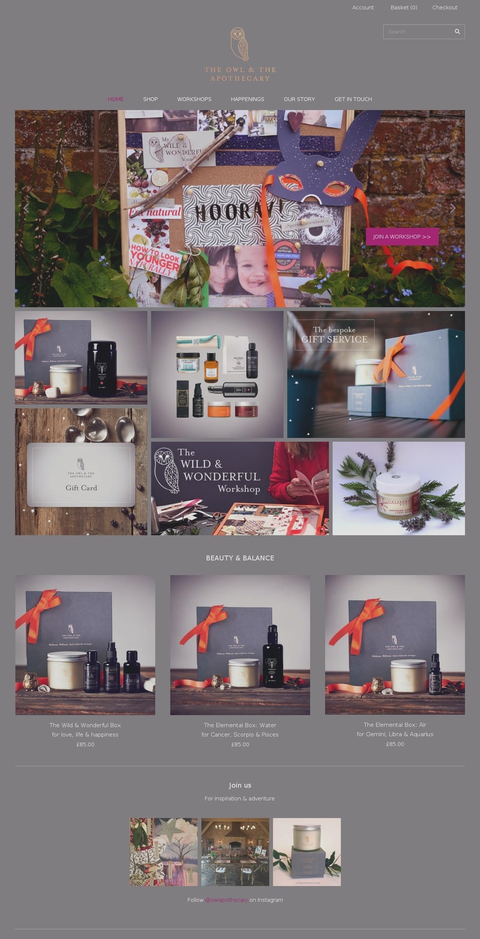 owlapothecary.com shopify website screenshot