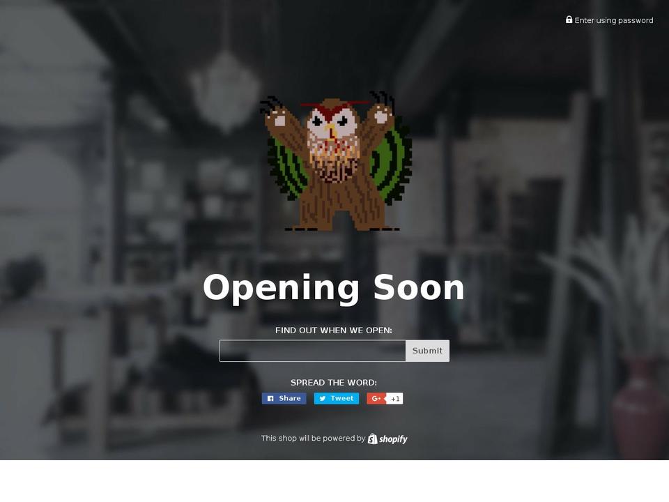 owlbearsanctuary.com shopify website screenshot
