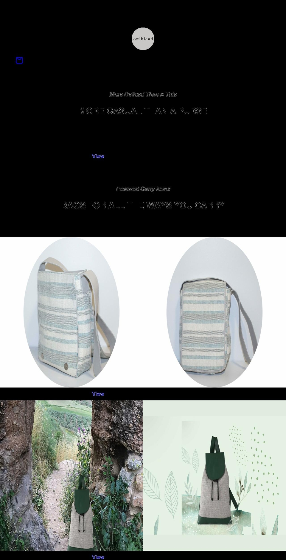 owlblend.com shopify website screenshot