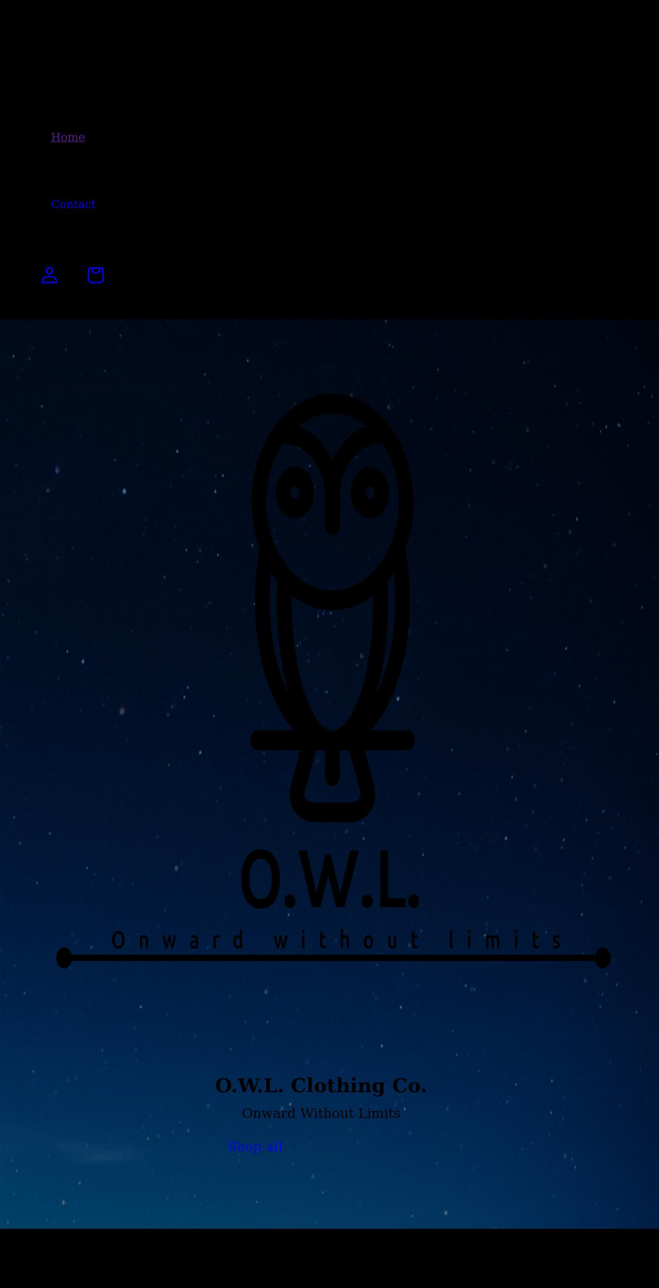 owlclothingco.com shopify website screenshot