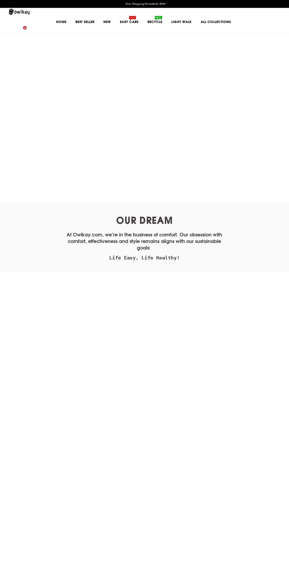 owlkay.com shopify website screenshot