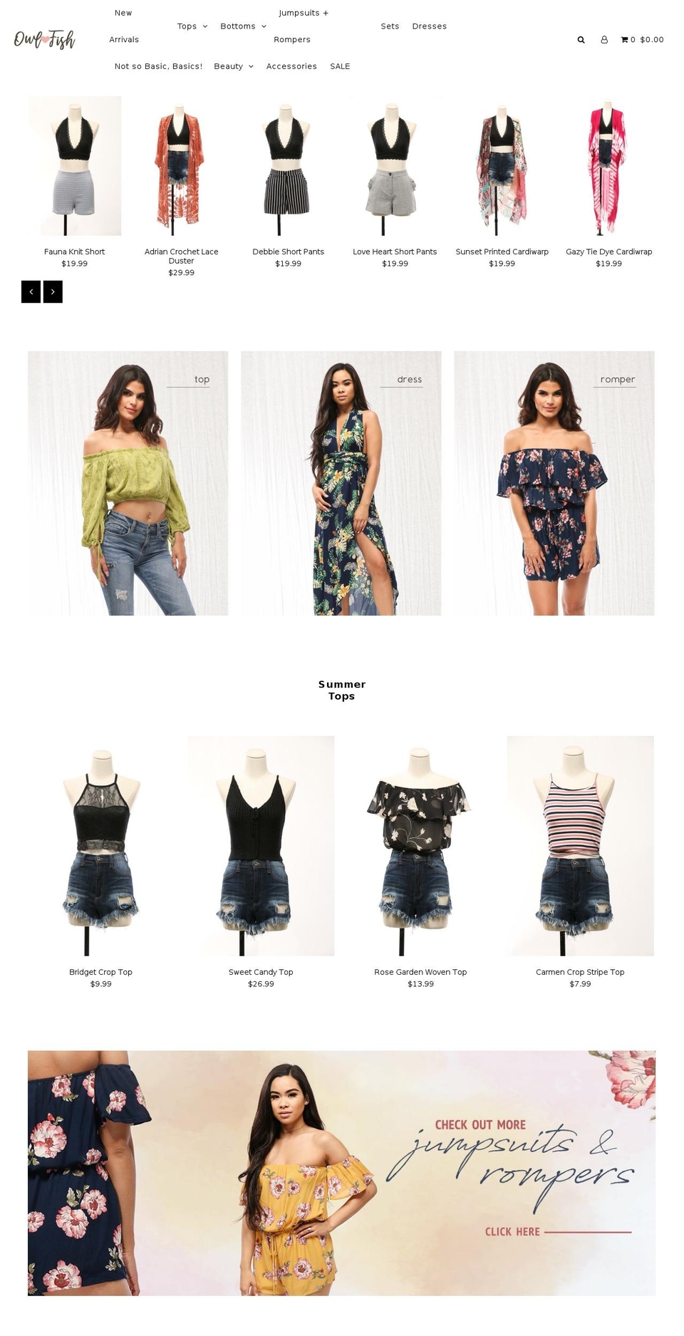 owlnfish.com — Shopify storefront screenshot