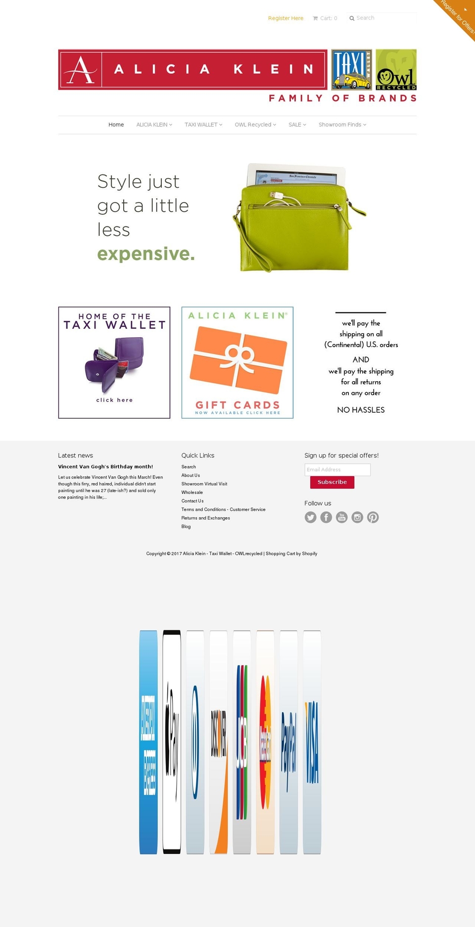 owlrecycled.com shopify website screenshot