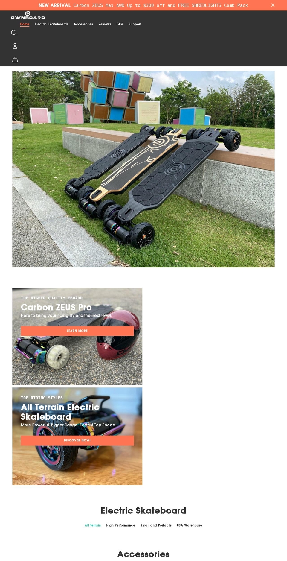 ownboard.net shopify website screenshot