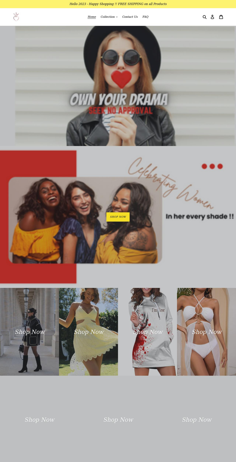 ownyourdrama.com shopify website screenshot