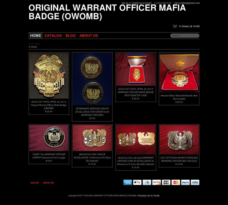 owomb.com shopify website screenshot