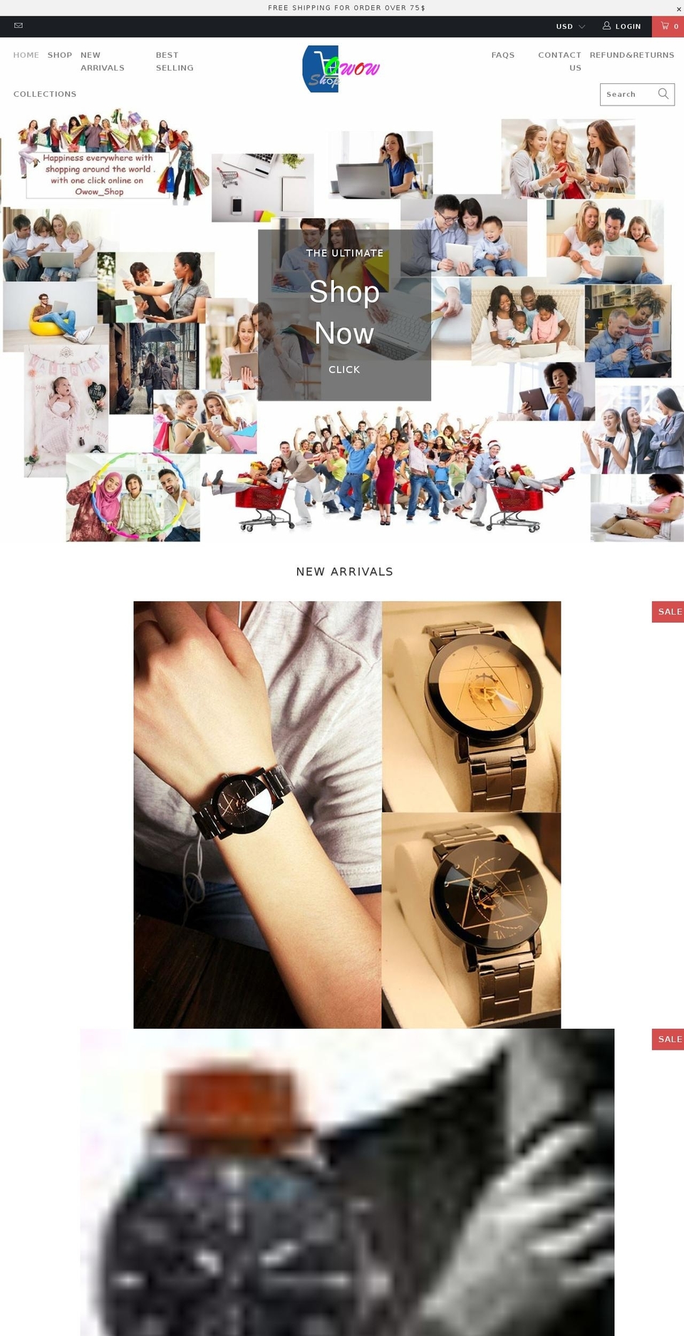 sda-2-4-0 Shopify theme site example owowshop.com