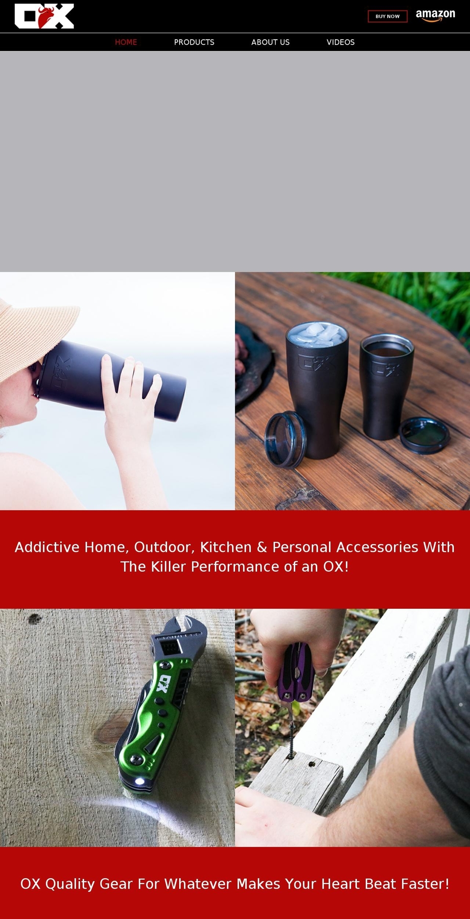 ox-cs.com shopify website screenshot