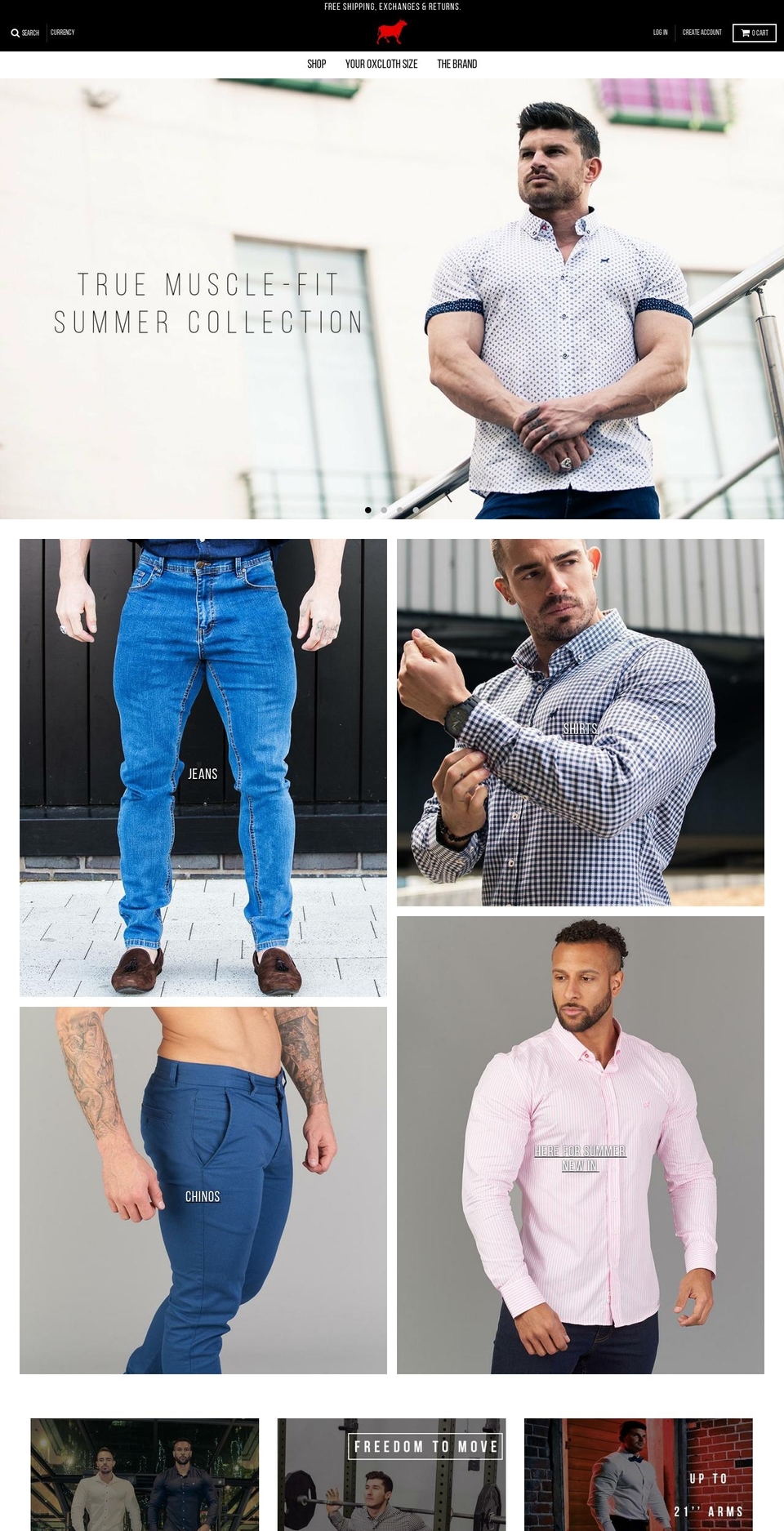 oxcloth.net shopify website screenshot
