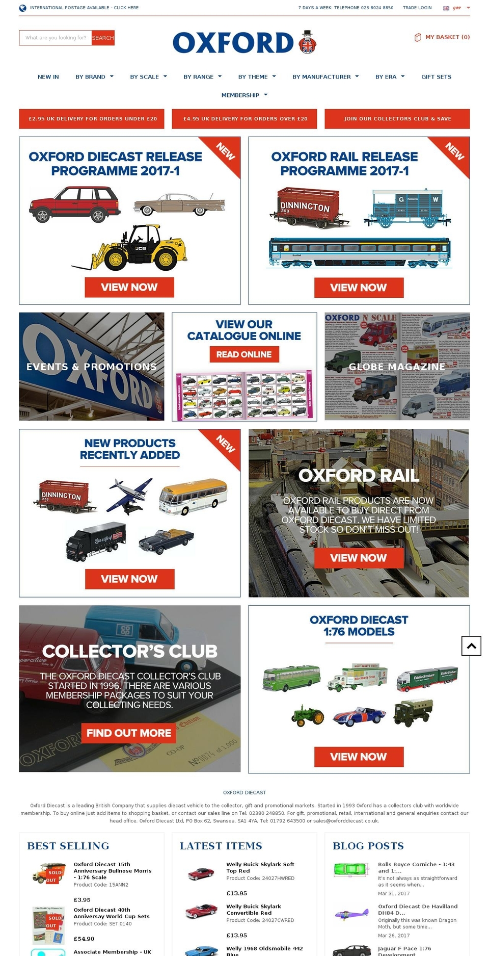 click Shopify theme site example oxforddiecast.co.uk