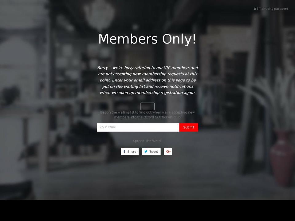 oxfordnutritionals.com — Shopify storefront screenshot