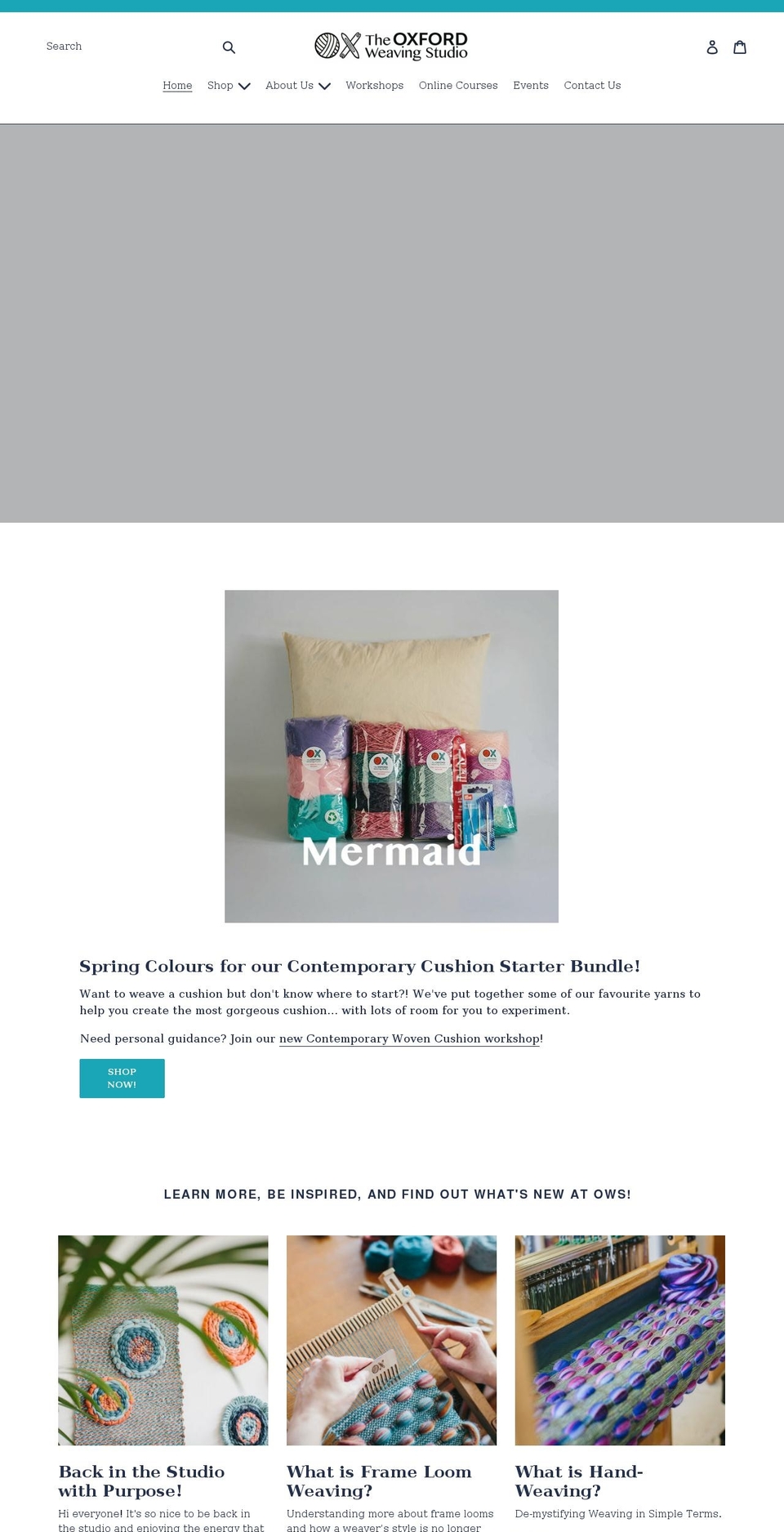 oxfordweavingstudio.com shopify website screenshot