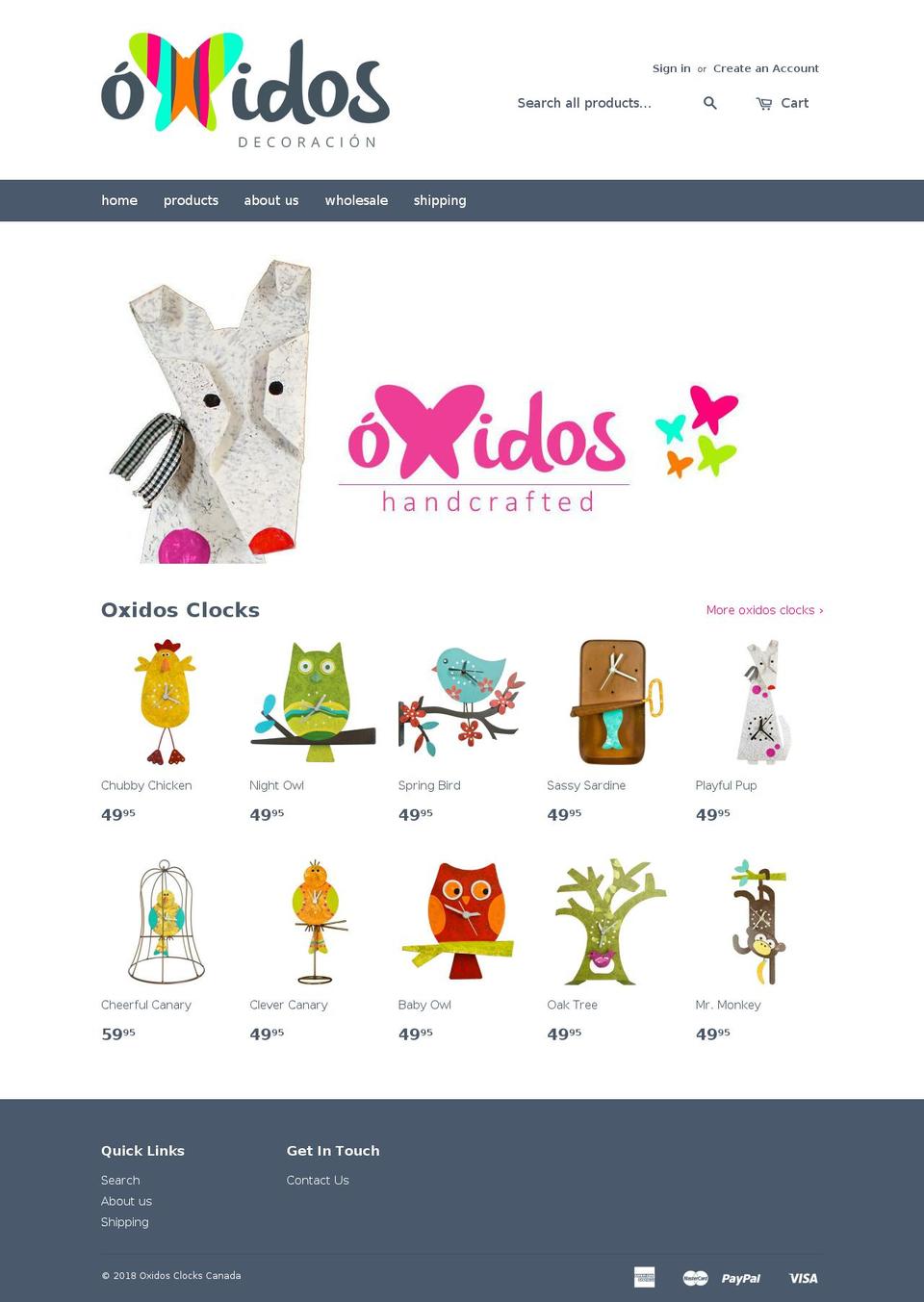 oxidos.ca shopify website screenshot