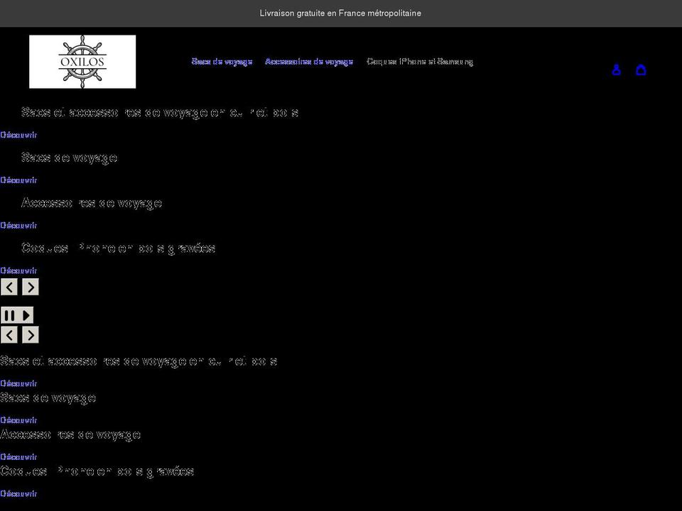 oxilos.com shopify website screenshot