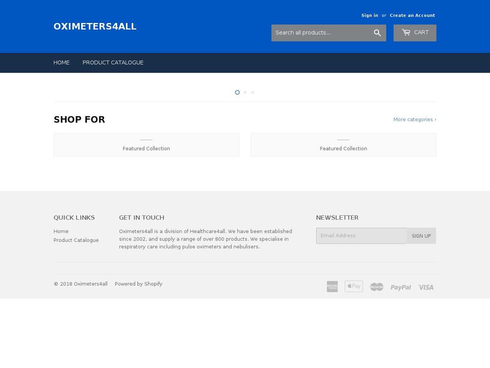 oximeters4all.co.uk shopify website screenshot