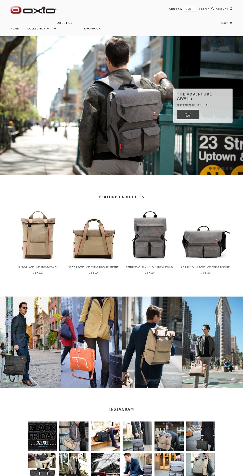 oxiostyle.com shopify website screenshot